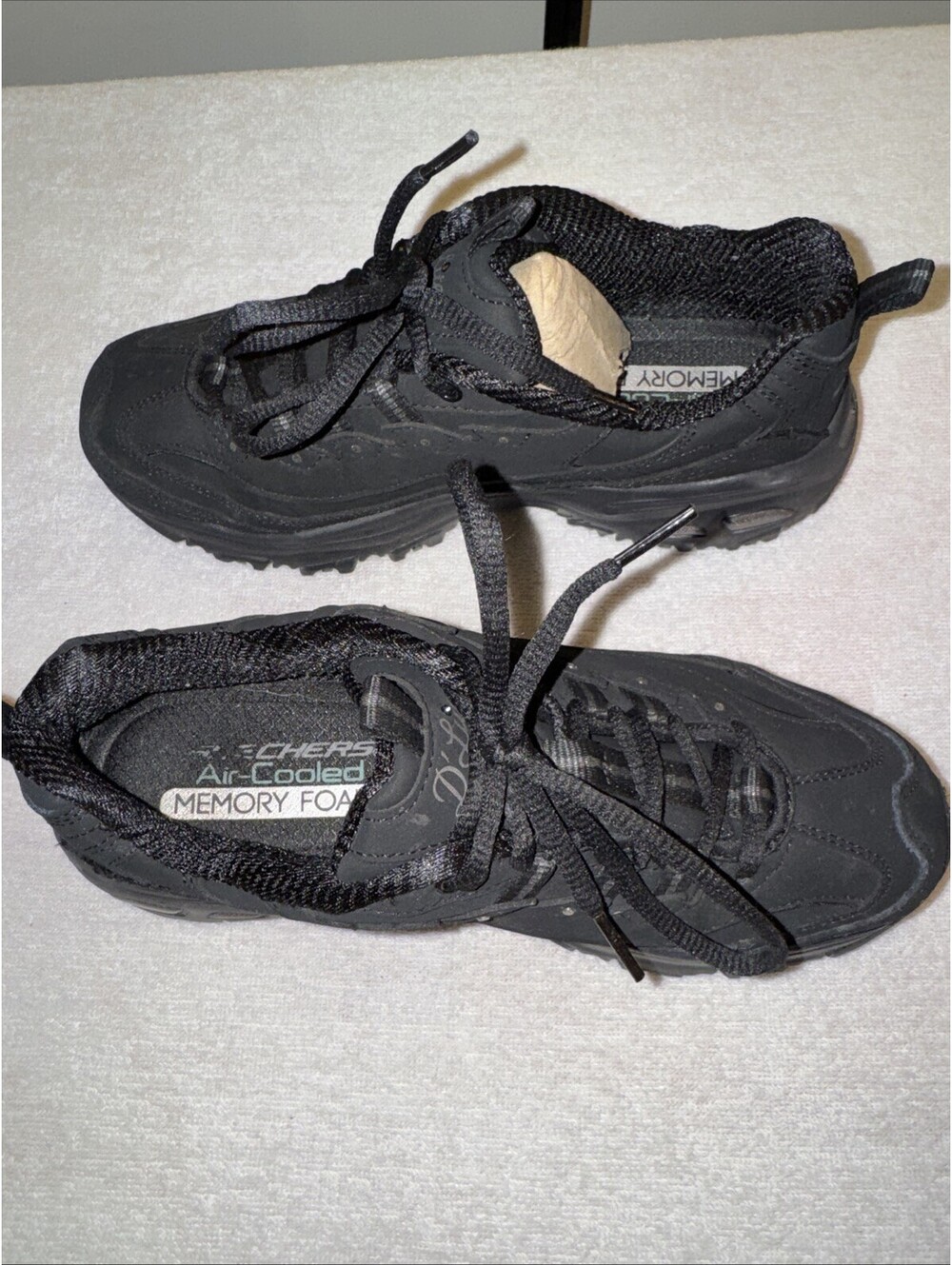 Skechers Women's D'Lites Play On Sneaker Style Black Size 8 Memory Foam